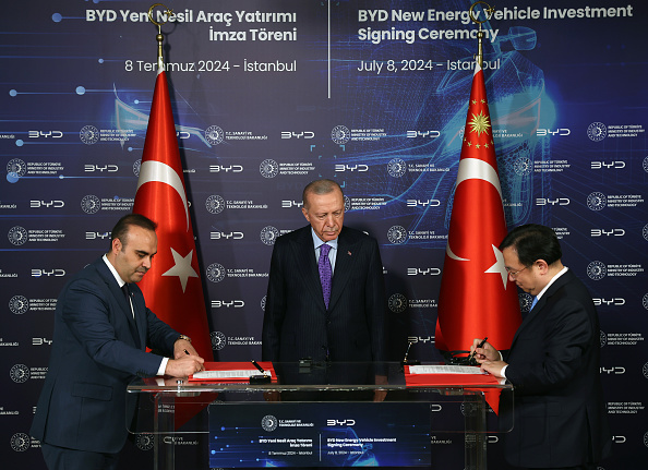 Turkey signs deal to open electric car plant with China’s BYD