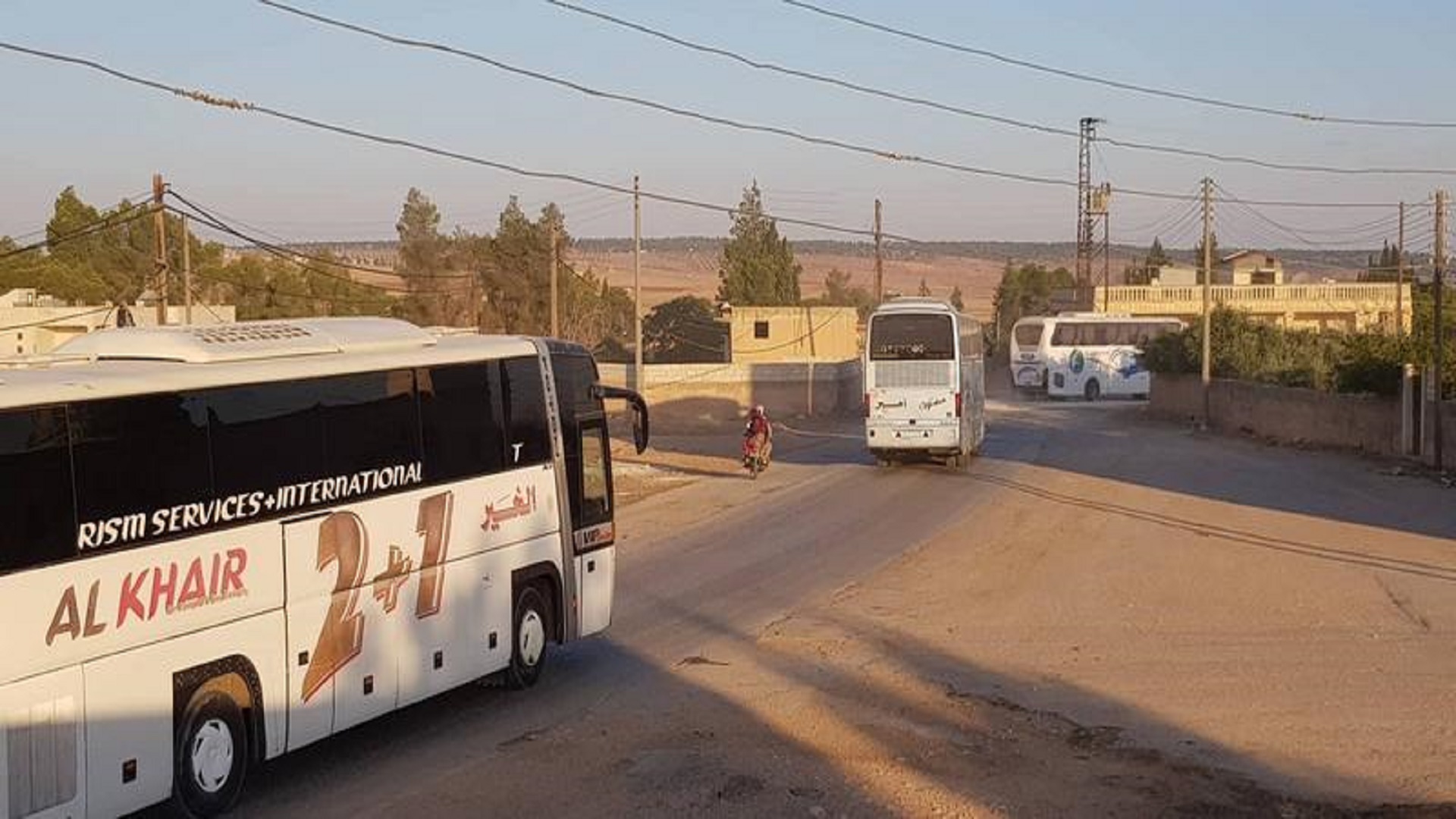 Evacuation Buses Enter Pro Regime Syria Villages After Deal Sana