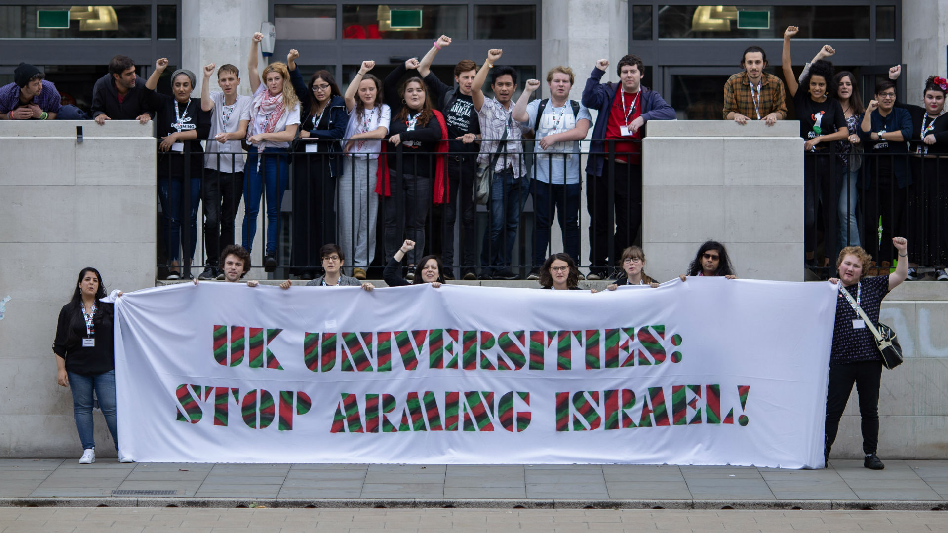 Sheffield students protest university complicity in Israeli occupation