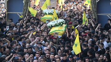 Funeral of pager explosion victims in Lebanon