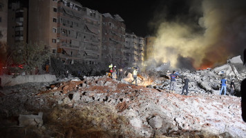 Israeli army carries out heavy airstrike on Beirut's southern suburb