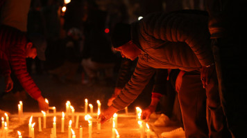 Nepal plane crash vigil