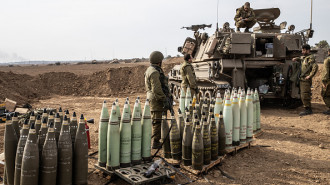 A view of M825 and M825A1 artillery shells in Sderot, Israel on 9 October, 2023