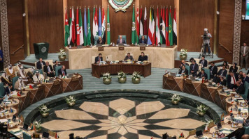 Arab Foreign Ministers take part in their 153rd annual session at the Arab League headquarters in Cairo, on 4 March, 2020. [Getty]