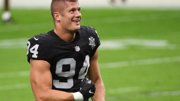 Las Vegas Raiders player Carl Nassib