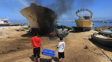 Gaza's port and its surrounding ecosystem are often the unforeseen victims of Israeli bombardments [Getty Images]