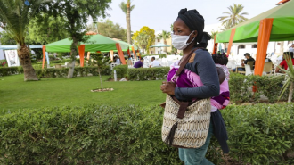 Aisha, a migrant from Guinea