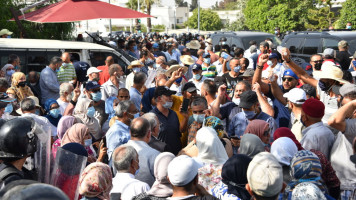 Supporters and opponents of President Kais Saied clash in Tunis [Getty]