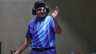 Gold Medalist Javad Foroughi of Team Iran during the 10m Air Pistol Men's event on day one [Getty]