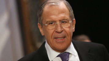 Sergei Lavrov speaks in Russia's stead [Getty]