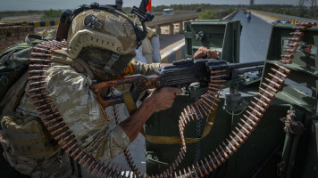 Afghan government forces were battling to stop Taliban assaults on major towns [Getty]