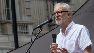 Corbyn at Justice for Palestine protest