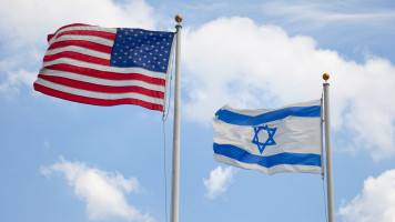 Israel US flag