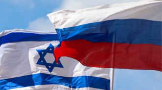 Israel and Russia flags