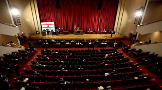 Lebanese parliament session at UNESCO Palace