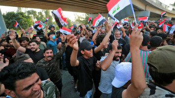 Pro-Iran protesters have called election results a "fraud" [Getty]