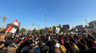 Pro-PMF demonstrators gathered for more protests in Baghdad [Getty]