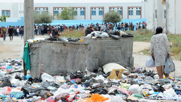 Garbage in the streets of Tunisia