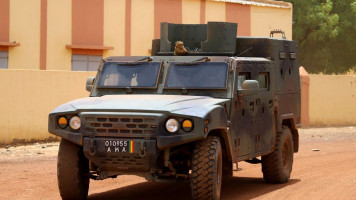 A Malian army truck