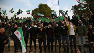 Idlib demonstration in Syria