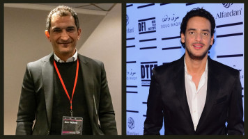 Both Khaled Abol-Naga (on the right) and Amr Waked (on the left) are outspoken critic of the Egyptian regime [Getty]