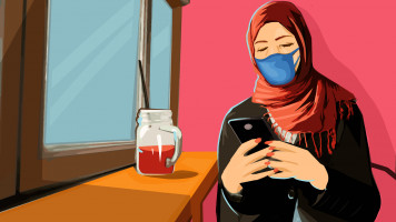 World Hijab Day animated graphic [Getty Images]