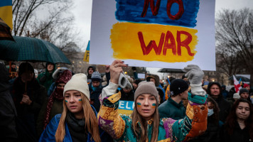 Anti-war demonstrators 