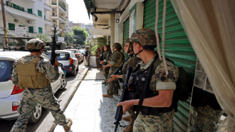 Lebanese army soldiers