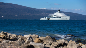 The superyacht, Solaris, owned by Roman Abramovich