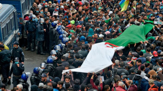 Protesters gathered in Algeria's capital of Algiers.