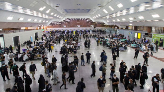 Najaf's busy airport receives hundreds of thousands of pilgrims every year [Getty]