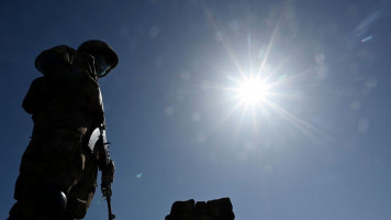 A Pakistani army soldier.