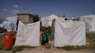 Yezidis, who fled as a result of the clashes between the Sinjar Resistance Units affiliated to the terrorist organization PKK (listed as a terrorist organization by Turkiye, U.S. and EU) and the Iraqi army, are placed at the camp in Khanke region of Duhok province of Iraq on May 05, 2022