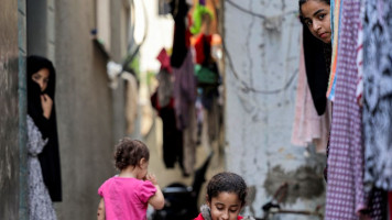 Palestinian children in Gaza 