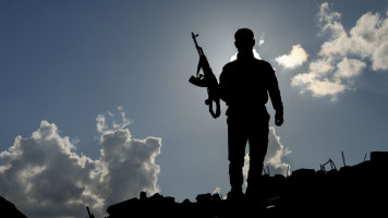 A Syrian Democratic Forces fighter.