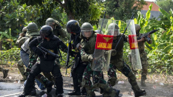 Troops from several nations took part in the military drill in Indonesia [Getty File Image]