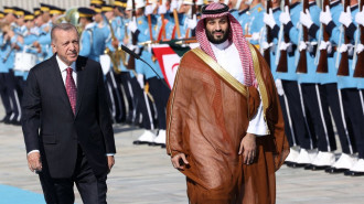 Saudi leader MbS with Erdogan 