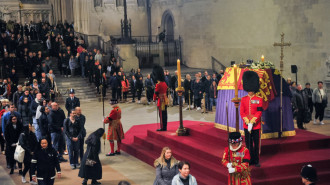 Sima Mansouri was one of the last people to pay her respects to the queen [Getty]