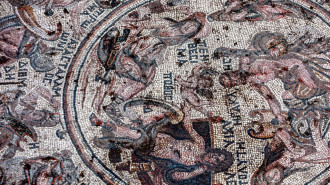 The mosaic, found in Rastan, was described as one of the rarest and best-preserved ever found [Getty]