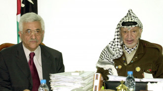 The documents purported to reveal hostility between Yasser Arafat (right) and current leader Mahmoud Abbas (left)