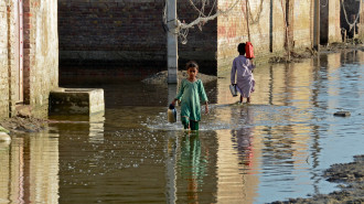 Pakistan children floods 