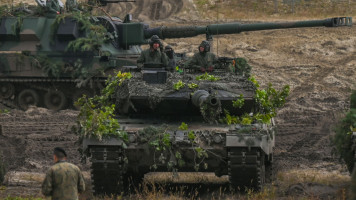 Germany had previously faced accusations of 'dithering' over its reluctance to supply powerful Leopard tanks to Ukraine [Getty]