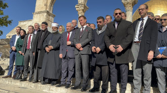 Foreign diplomats visit the al-Aqsa Compound