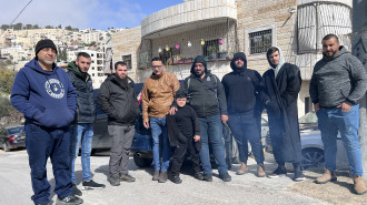 Residents of building in occupied East Jerusalem which Israel wants to demolish. 06 January 2023 Ibrahim Husseini/TNA