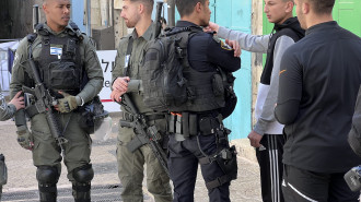 Israeli police questioning young Palestinian men in occupied east jerusalem