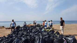 Garbage collected by the SWIM-Initiative in Akkar, North of Lebanon. Photo: Lisa Sofian, SWIM-Initiative