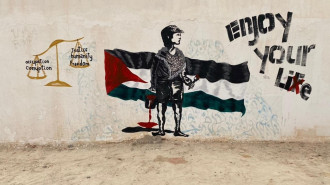 Graffiti artists around the world are spray-painting their solidarity for Gaza