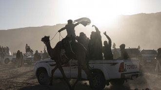 Bedouin camel racers