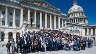 Around 700 Muslims visited the US Capitol this week to advocate for civil and human rights domestically and abroad. [Photo courtesy of CAIR]