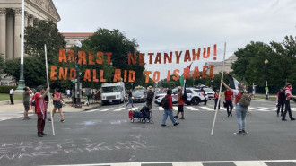 Anti-Netnayahu protest Washington DC